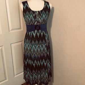 Perceptions dress with shawl